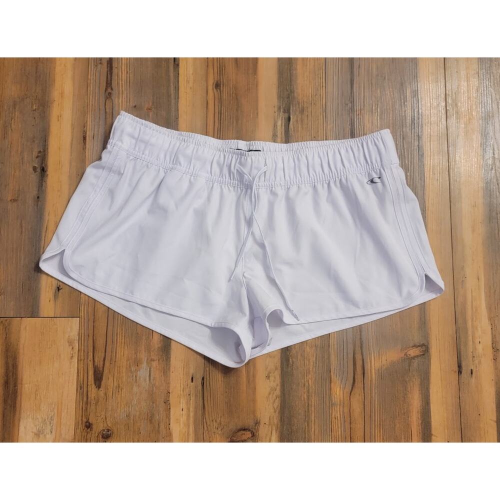 O'NEILL Girl's 2 Inch Boardshorts-White-Size Large